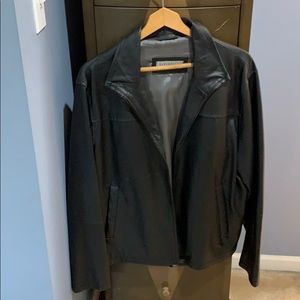 Leather coat